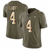 Nike Eagles 4 Jake Elliott Olive Gold Salute To Service Limited Jersey Dzhi,baseball caps,new era cap wholesale,wholesale hats